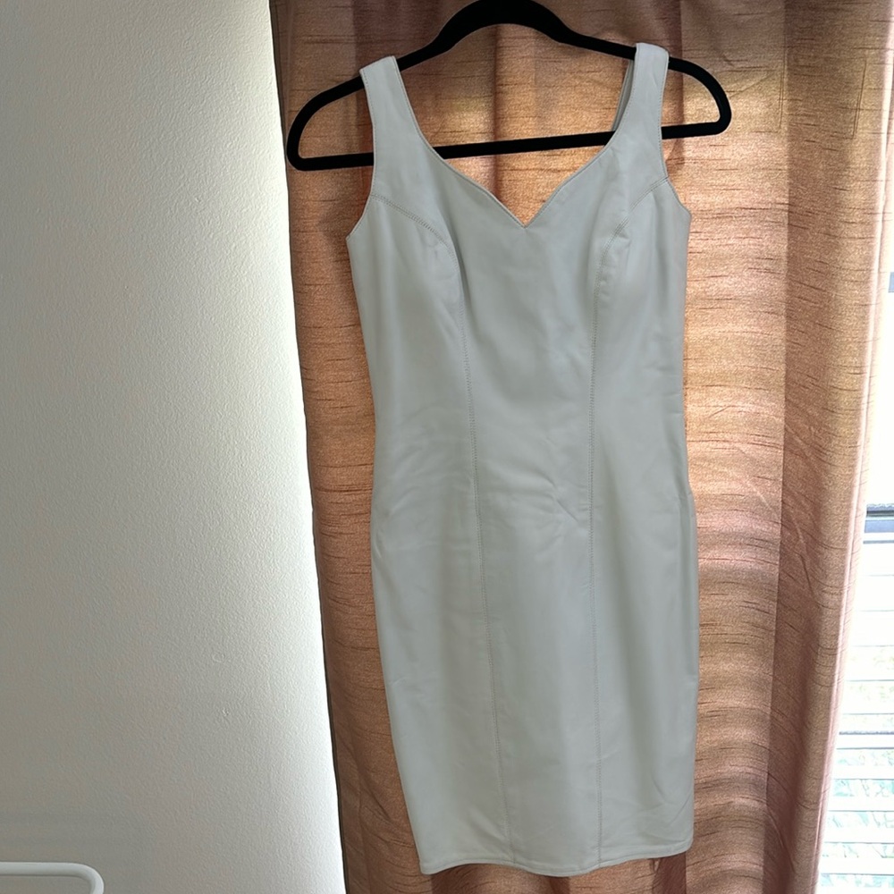 White leather dress(nice quality!)